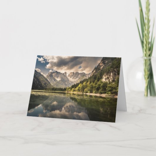 Lago Di Landro Durrenseee、イタリア カード (正面)