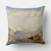 Lago Maggiore、市日の記憶の クッション (裏面)