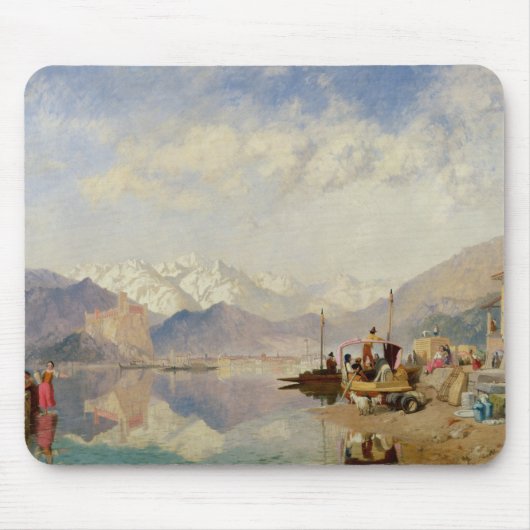 Lago Maggiore、市日の記憶の マウスパッド (正面)