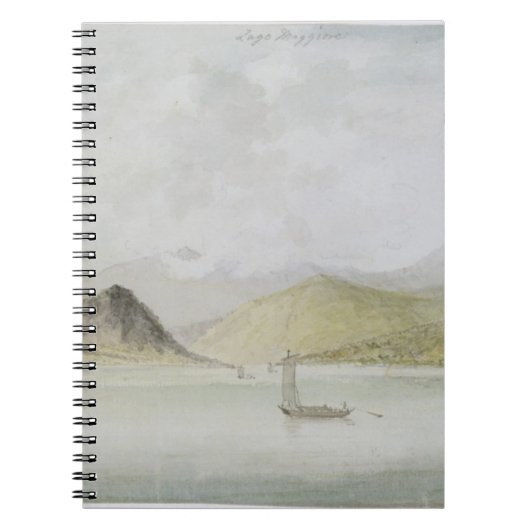 Lago Maggiore (w/c、紙のペン、インクおよびグラファイト ノートブック (正面)