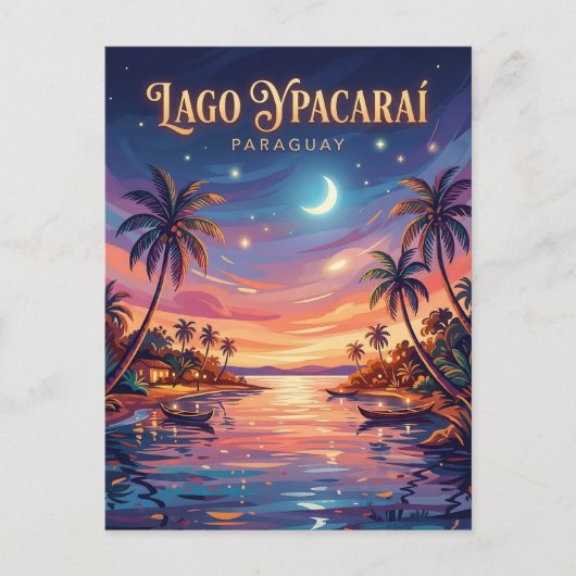 Lago Ypacaraí Paraguay ポストカード (正面)
