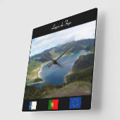 LagoaはFogoの柱時計をします スクエア壁時計 (傾斜)