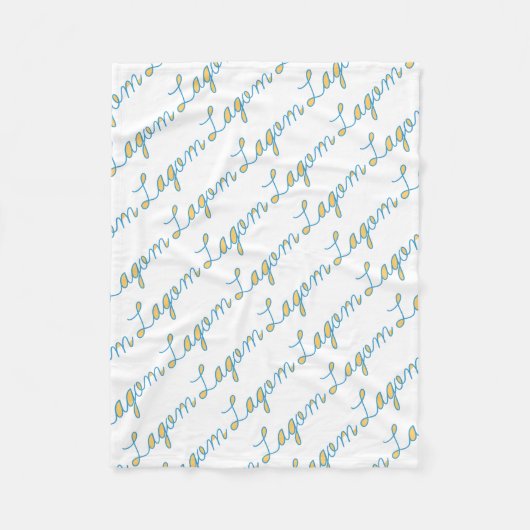 Lagom フリースブランケット (正面)