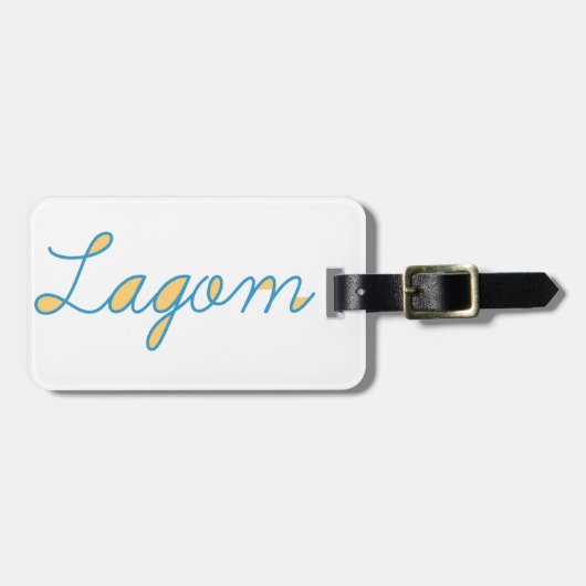 Lagom Sweden ラゲッジタグ (正面横)