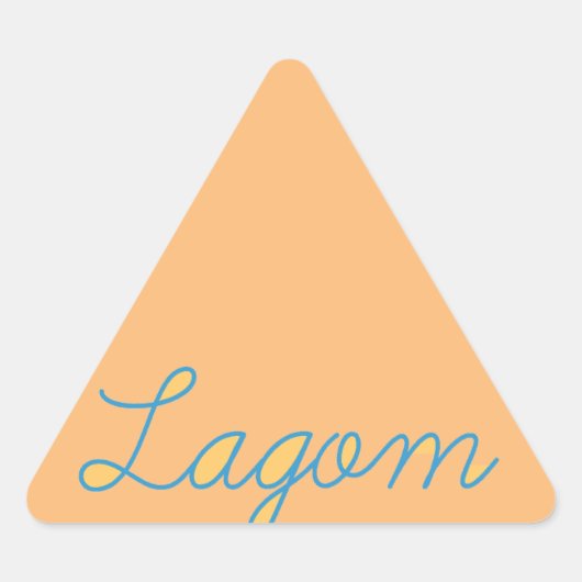 Lagom Sweden 三角形シール (正面)