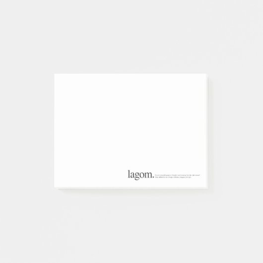 Lagom Wiki投稿ノート ポストイット (正面)