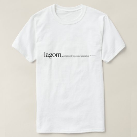 LagomWiki Tシャツ (デザイン正面)