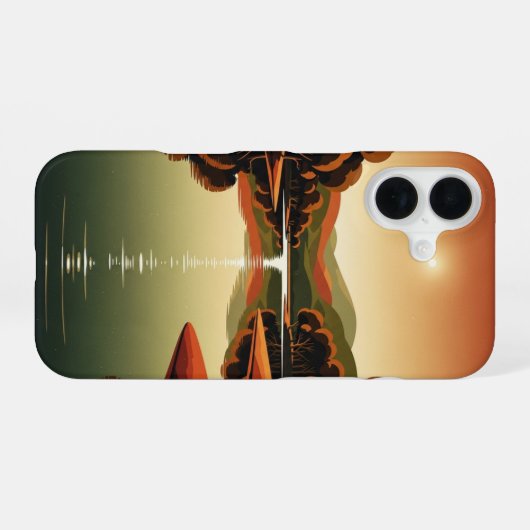 Lagon Chaud Vintage iPhone 16ケース (裏面横)