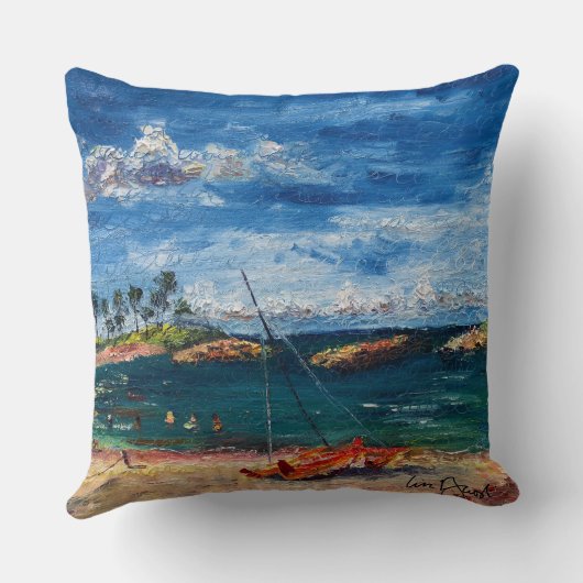 Lagoon 1, Aloha Morning Hawaii pillow クッション (裏面)