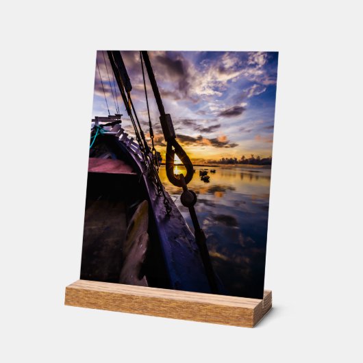 Lagoon at Dawn, at アクリルサイン (傾斜)