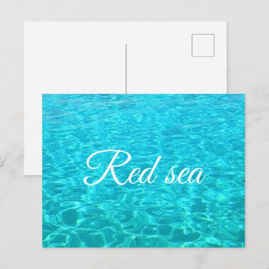 Lagoon of Red sea ポストカード (正面/裏面)