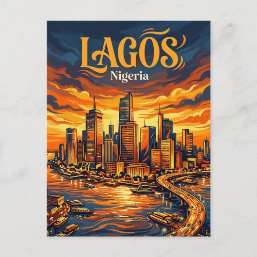 Lagos Island Nigeria ポストカード (正面)