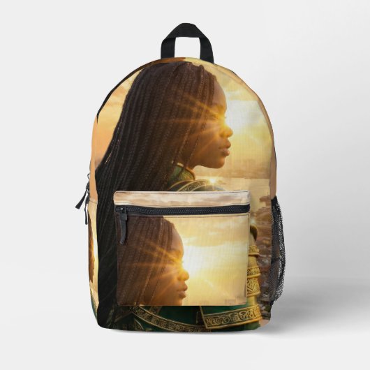 LAGOS - NIGERIA プリントバックパック (正面)