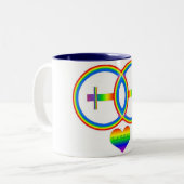 LAGOSIの001Rainbow 2femaleマグ ツートーンマグカップ (正面左)
