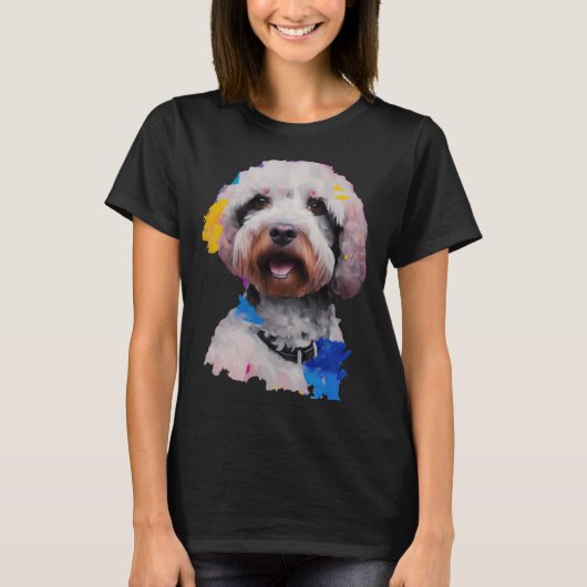 Lagotto Romagnolo Dog   Pop   Tシャツ (正面)
