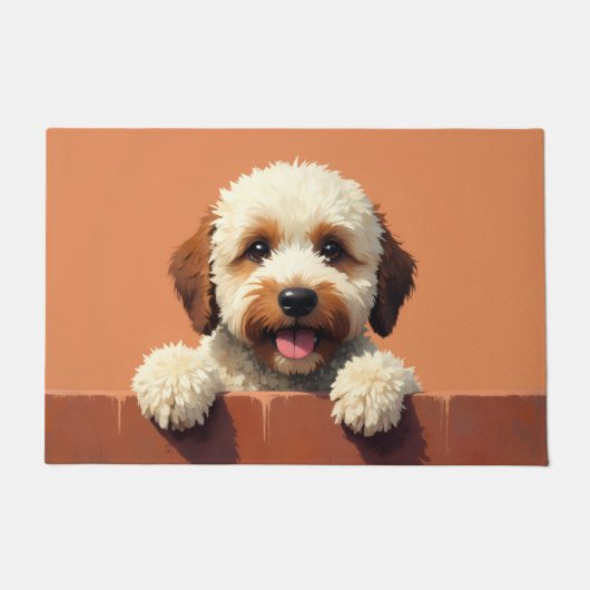 Lagotto Romagnolo Doormat Art ドアマット (正面)