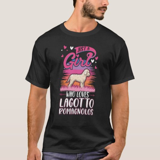 Lagotto Romagnolo Girl Water Dog Lagotto Tシャツ (正面)