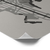 LaGuardia Airport(LGA)図ポスター ポスター (角)