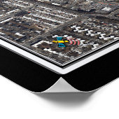 LaGuardia Airport New York Satelliteポスターマップ ポスター (角)