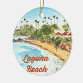 Laguna Beach California Ornament セラミックオーナメント (左)