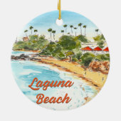 Laguna Beach California Ornament セラミックオーナメント (裏面)