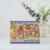 Laguna Beach FL Vintage Postcard ポストカード (スタンド正面)