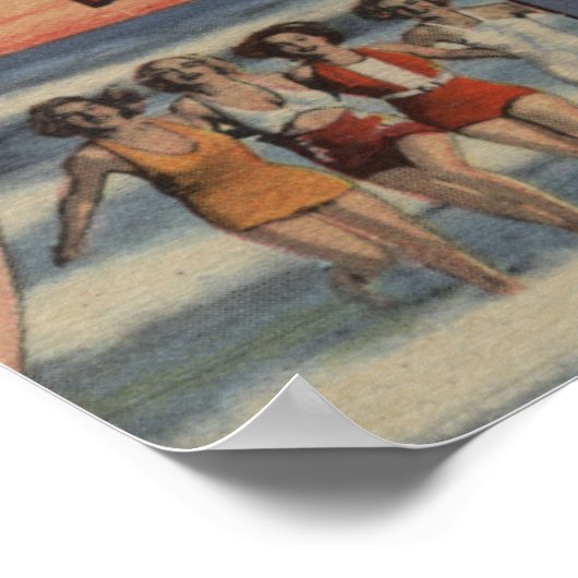 Laguna Beach, Florida - Large Letter Scenes ポスター (角)