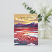 Laguna Colorada Bolivia ポストカード (スタンド正面)