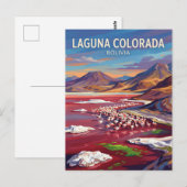 Laguna Colorada Bolivia ポストカード (正面/裏面)