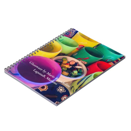 LagunaBの小さなグラスのレインボー・コレクション、 ノートブック (左側)