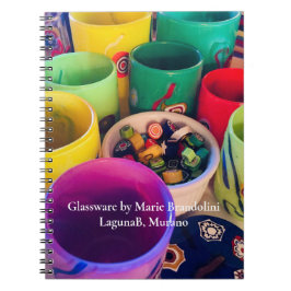 LagunaBの小さなグラスのレインボー・コレクション、 ノートブック