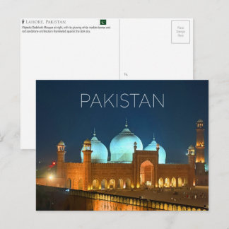Lahore, Pakistan Travel Postcard ポストカード