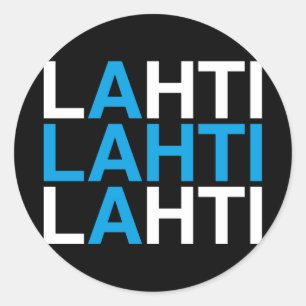 LAHTIフィンランド国旗 ラウンドシール