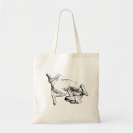 Laid-Back Dog – Ink Art Tote Bag トートバッグ