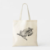 Laid-Back Pup – Artistic Dog Tote Bag トートバッグ (裏面)
