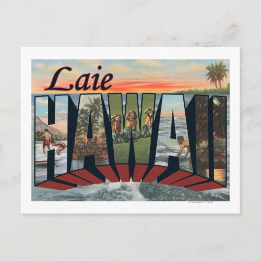 Laie, HawaiiLarge Letter ScenesLaie, HI ポストカード (正面)
