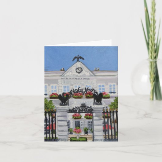 L'AigleのNoirホテル: フォンテンブローフランス カード (正面)