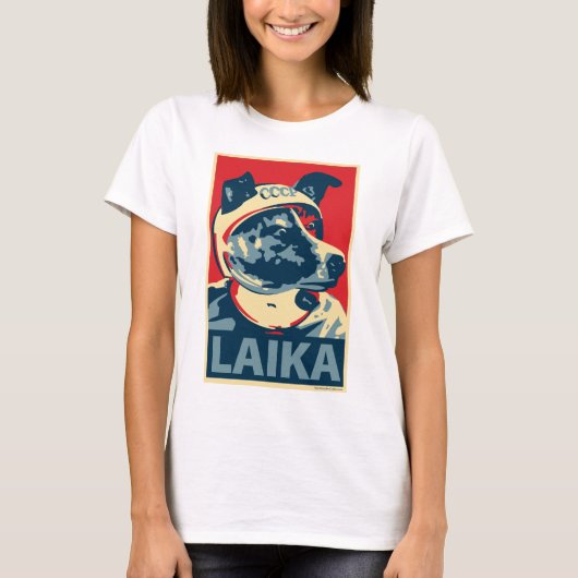 Laika宇宙犬- Laika: OHPの女性上 Tシャツ (正面)
