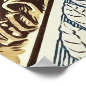 Laika – ソ連のヴィンテージ宇宙ポスター ポスター (角)