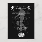 L'ailier du rugby  ポストカード (正面)