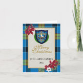 Laing Scottish Clan Tartan & Crest カード (正面)