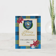 Laing Scottish Clan Tartan & Crest