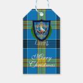 Laing Scottish Clan Tartan & Crest ギフトタグ (正面)