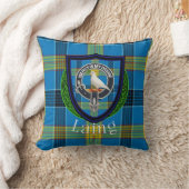 Laing Scottish Clan Tartan & Crest クッション (ブランケット)