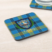 Laing Scottish Clan Tartan & Crest コースター (左側)