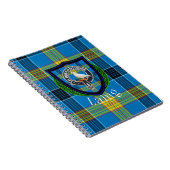 Laing Scottish Clan Tartan & Crest ノートブック (右側)