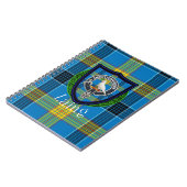 Laing Scottish Clan Tartan & Crest ノートブック (左側)