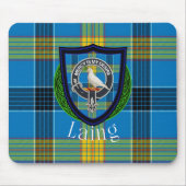 Laing Scottish Clan Tartan & Crest マウスパッド (正面)