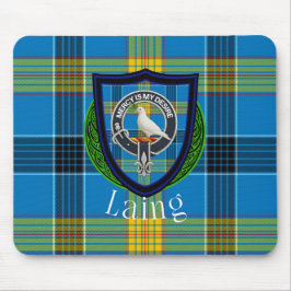 Laing Scottish Clan Tartan & Crest マウスパッド