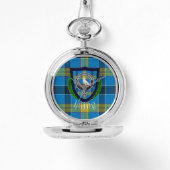 Laing Scottish Clan Tartan & Crest 腕時計 (正面)